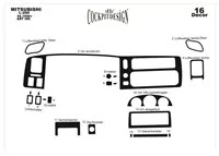 Mitsubishi L 200 09.96-07.07 3D Interior Dashboard Trim Kit Dash Trim Dekor 16-Parts - 2 - Interior Dash Trim Kit Mitsubishi L 200 09.96-07.07 3D Interior Dashboard Trim Kit Dash Trim Dekor 16-Parts - 2 - Interior Dash Trim Kit