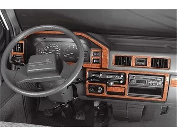Mitsubishi L 300 08.1988 3D Interior Dashboard Trim Kit Dash Trim Dekor 16-Parts - 1 - Interior Dash Trim Kit