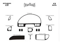 Mitsubishi L 400 05.98 12.06 3D Interior Dashboard Trim Kit Dash Trim Dekor 13-Parts - 2 - Interior Dash Trim Kit Mitsubishi L 400 05.98 12.06 3D Interior Dashboard Trim Kit Dash Trim Dekor 13-Parts - 2 - Interior Dash Trim Kit