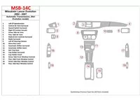 Mitsubishi Lancer 2002-2007 Automatic Gear, (?? EVOLUTION model) Interior BD Dash Trim Kit - 1 - Interior Dash Trim Kit Mitsubishi Lancer 2002-2007 Automatic Gear, (?? EVOLUTION model) Interior BD Dash Trim Kit - 1 - Interior Dash Trim Kit