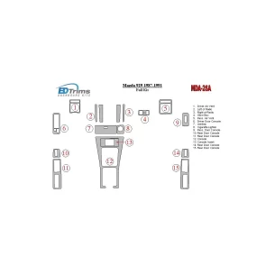 Mazda 929 1987-1991 Full Set Interior BD Dash Trim Kit