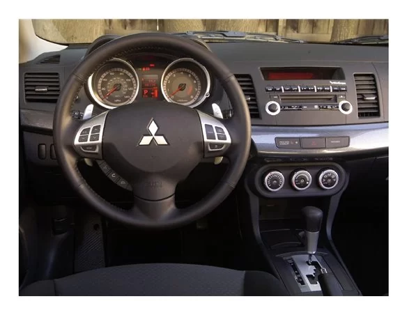 Mitsubishi Lancer CY2A–CZ4A 01.2010 3D Interior Dashboard Trim Kit Dash Trim Dekor 9-Parts - 1 - Interior Dash Trim Kit