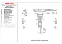 Mitsubishi Lancer Evolution 2002-2007 Manual Gear Box Interior BD Dash Trim Kit - 1 - Interior Dash Trim Kit Mitsubishi Lancer Evolution 2002-2007 Manual Gear Box Interior BD Dash Trim Kit - 1 - Interior Dash Trim Kit