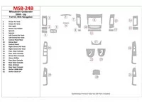 Mitsubishi Outlander 2008-UP Full Set, c NAVI Interior BD Dash Trim Kit - 1 - Interior Dash Trim Kit Mitsubishi Outlander 2008-UP Full Set, c NAVI Interior BD Dash Trim Kit - 1 - Interior Dash Trim Kit