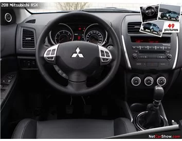 Mitsubishi Outlander ASX/Sport 2011-UP Full Set, Without NAVI Interior BD Dash Trim Kit - 2 - Interior Dash Trim Kit