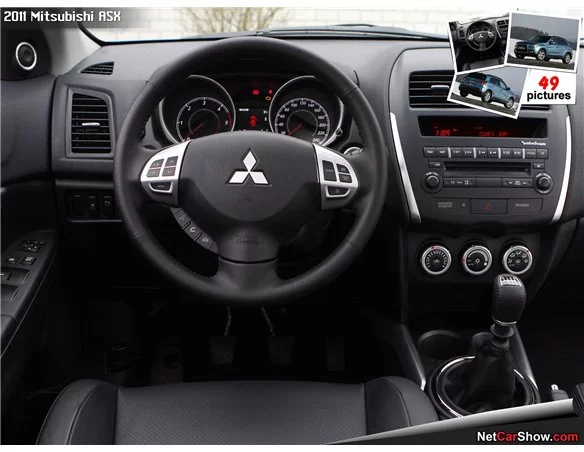 Mitsubishi Outlander ASX/Sport 2011-UP Full Set, Without NAVI Interior BD Dash Trim Kit