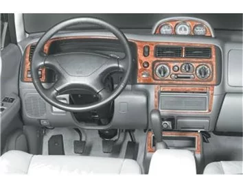 Mitsubishi Pajero Sport 11.98-04.02 3D Interior Dashboard Trim Kit Dash Trim Dekor 12-Parts - 1 - Interior Dash Trim Kit