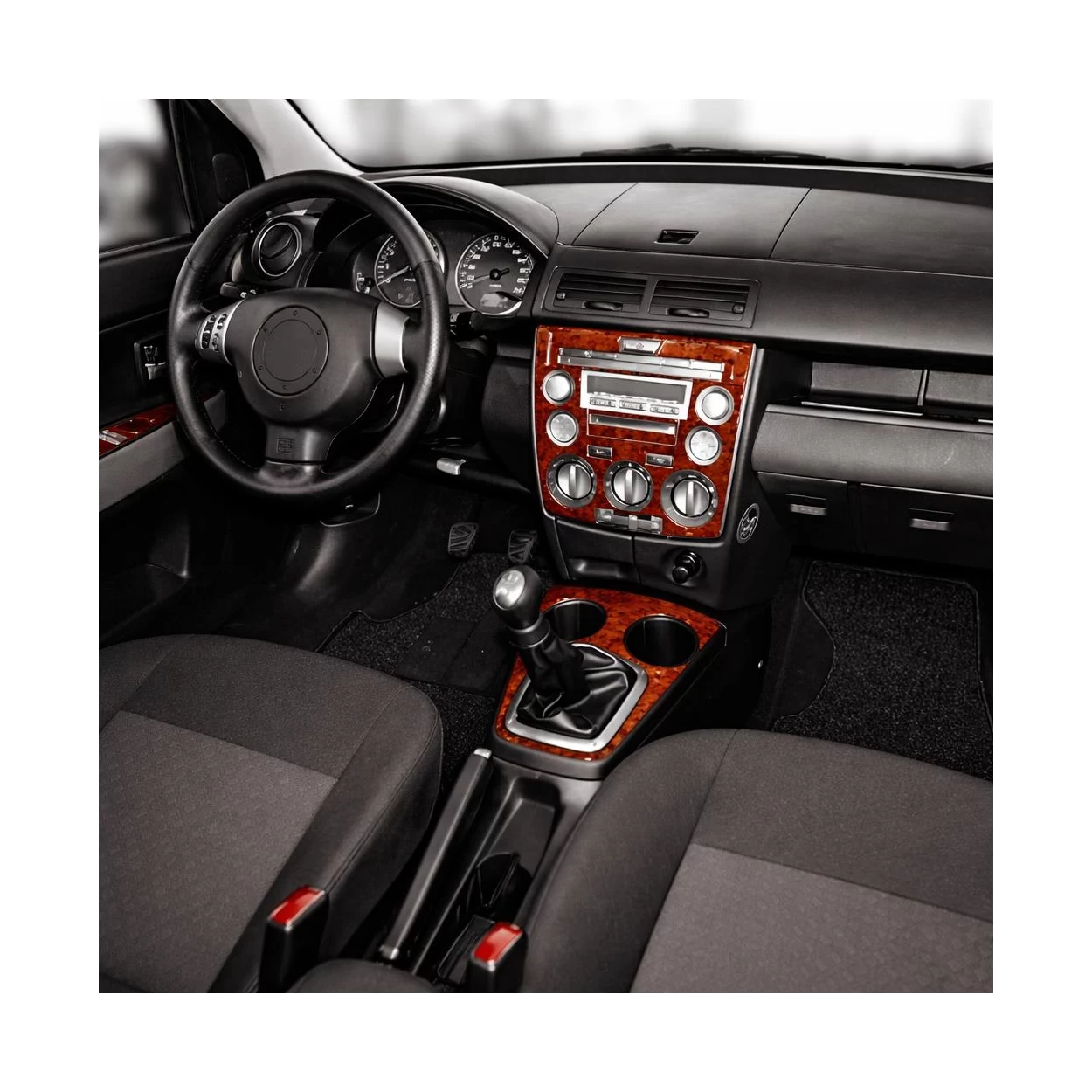 Mazda Mazda 2 02.03-12.06 3D Interior Dashboard Trim Kit Dash Trim Dekor 4-Parts