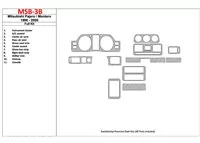 Mitsubishi Pajero/Montero 1991-1999 Full Set, 11 Parts set Interior BD Dash Trim Kit - 1 - Interior Dash Trim Kit Mitsubishi Pajero/Montero 1991-1999 Full Set, 11 Parts set Interior BD Dash Trim Kit - 1 - Interior Dash Trim Kit