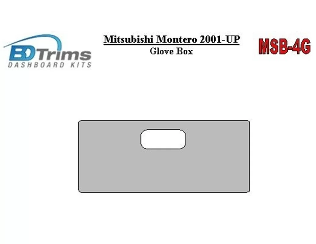 Mitsubishi Pajero/Montero 2000-2006 glowe-box Interior BD Dash Trim Kit - 1 - Interior Dash Trim Kit