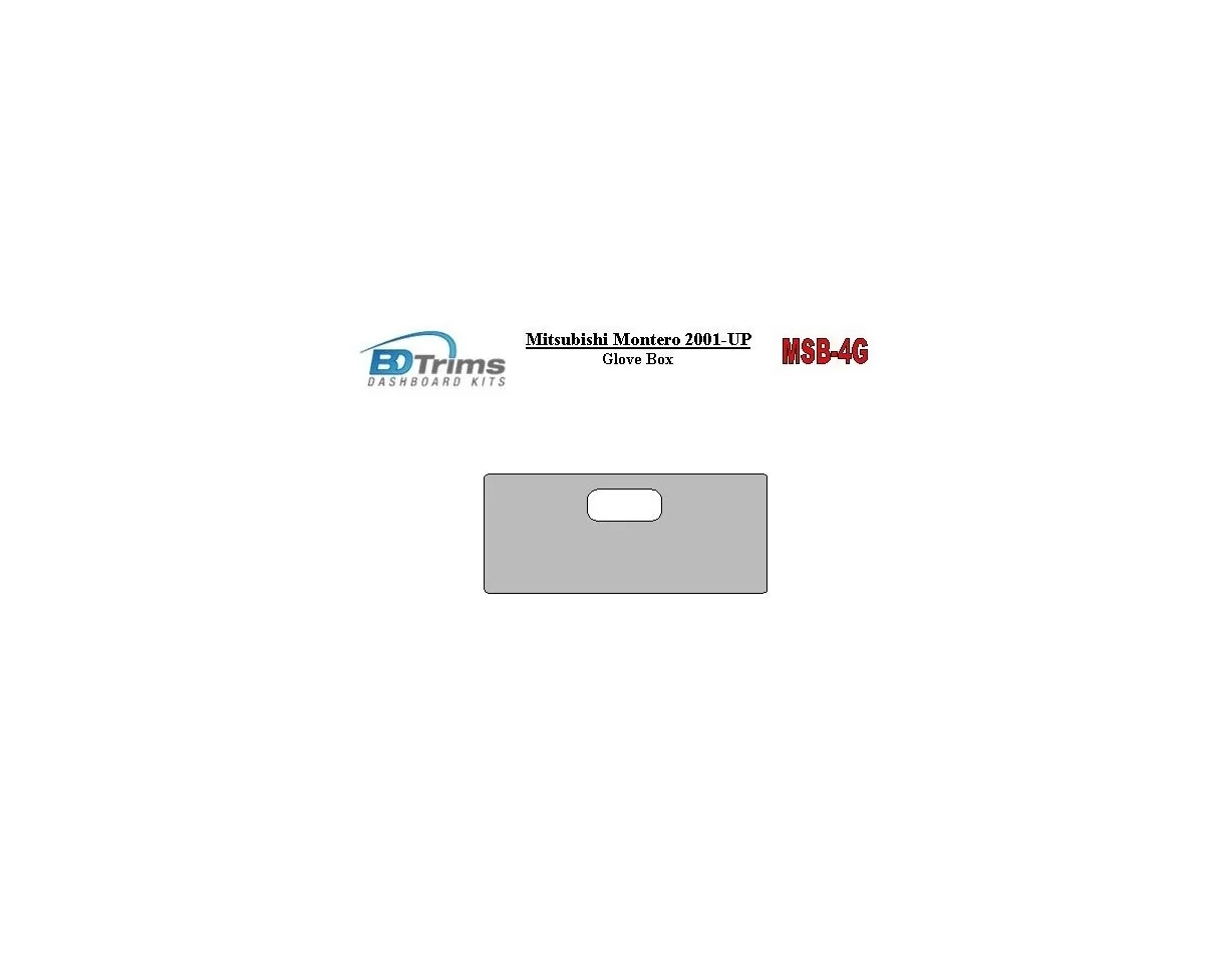 Mitsubishi Pajero/Montero 2000-2006 glowe-box Interior BD Dash Trim Kit - 1 - Interior Dash Trim Kit