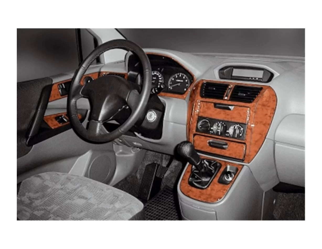 Mitsubishi Spacerunner 08.99-03.04 3D Interior Dashboard Trim Kit Dash Trim Dekor 17-Parts - 1 - Interior Dash Trim Kit