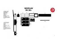 Neoplan StarLiner TH 516 01.1998 3D Interior Dashboard Trim Kit Dash Trim Dekor 16-Parts - 1 - Interior Dash Trim Kit Neoplan StarLiner TH 516 01.1998 3D Interior Dashboard Trim Kit Dash Trim Dekor 16-Parts - 1 - Interior Dash Trim Kit