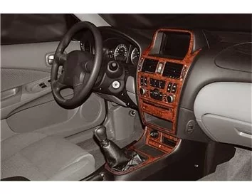 Nissan Almera 03.03-12.08 3D Interior Dashboard Trim Kit Dash Trim Dekor 15-Parts - 1 - Interior Dash Trim Kit