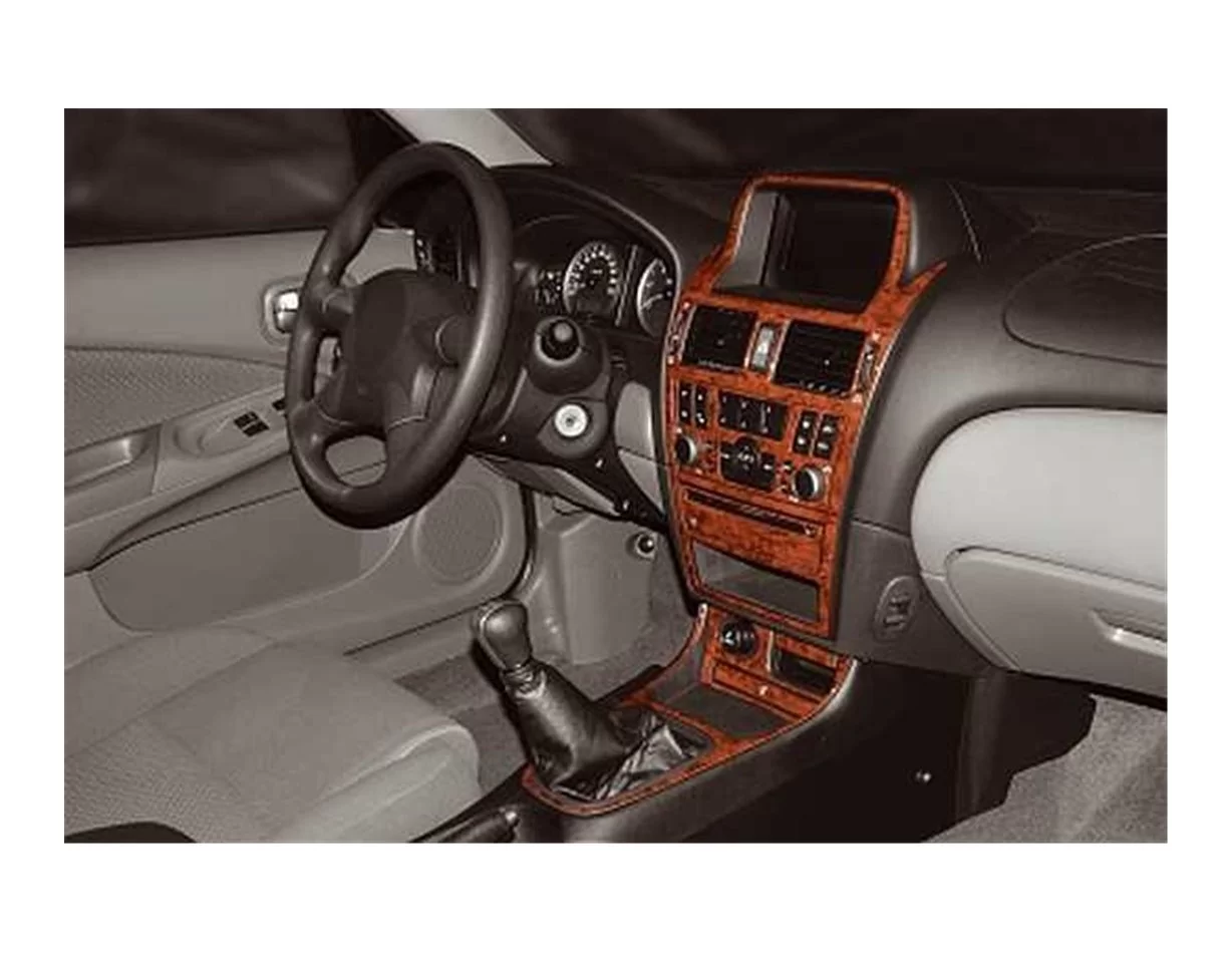 Nissan Almera 03.03-12.08 3D Interior Dashboard Trim Kit Dash Trim Dekor 15-Parts - 1 - Interior Dash Trim Kit