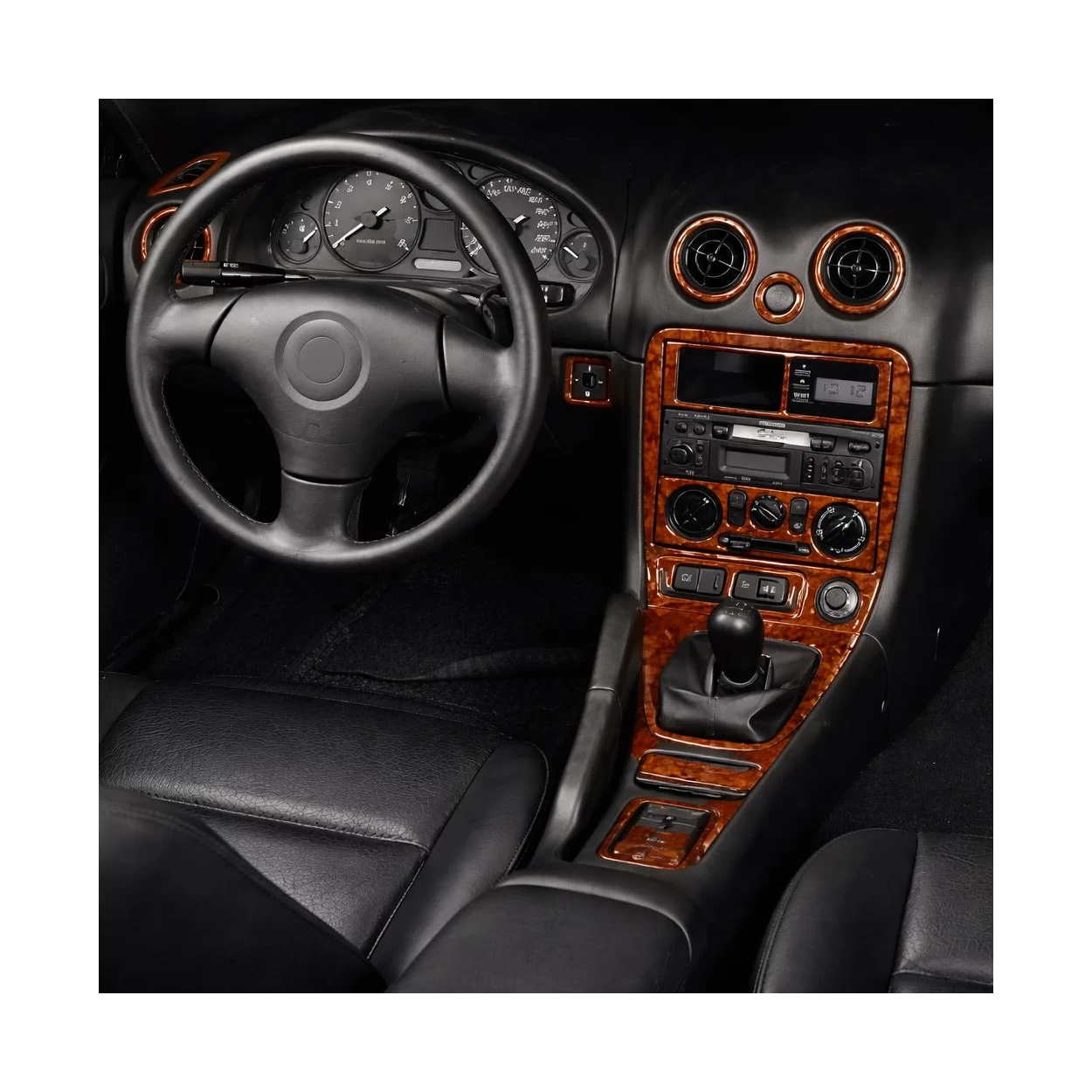 Mazda Miata 1999-2000 Full Set, 19 Parts set Interior BD Dash Trim Kit