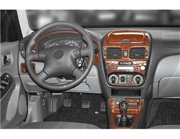 Nissan Almera 04.00-02.03 3D Interior Dashboard Trim Kit Dash Trim Dekor 18-Parts - 1 - Interior Dash Trim Kit