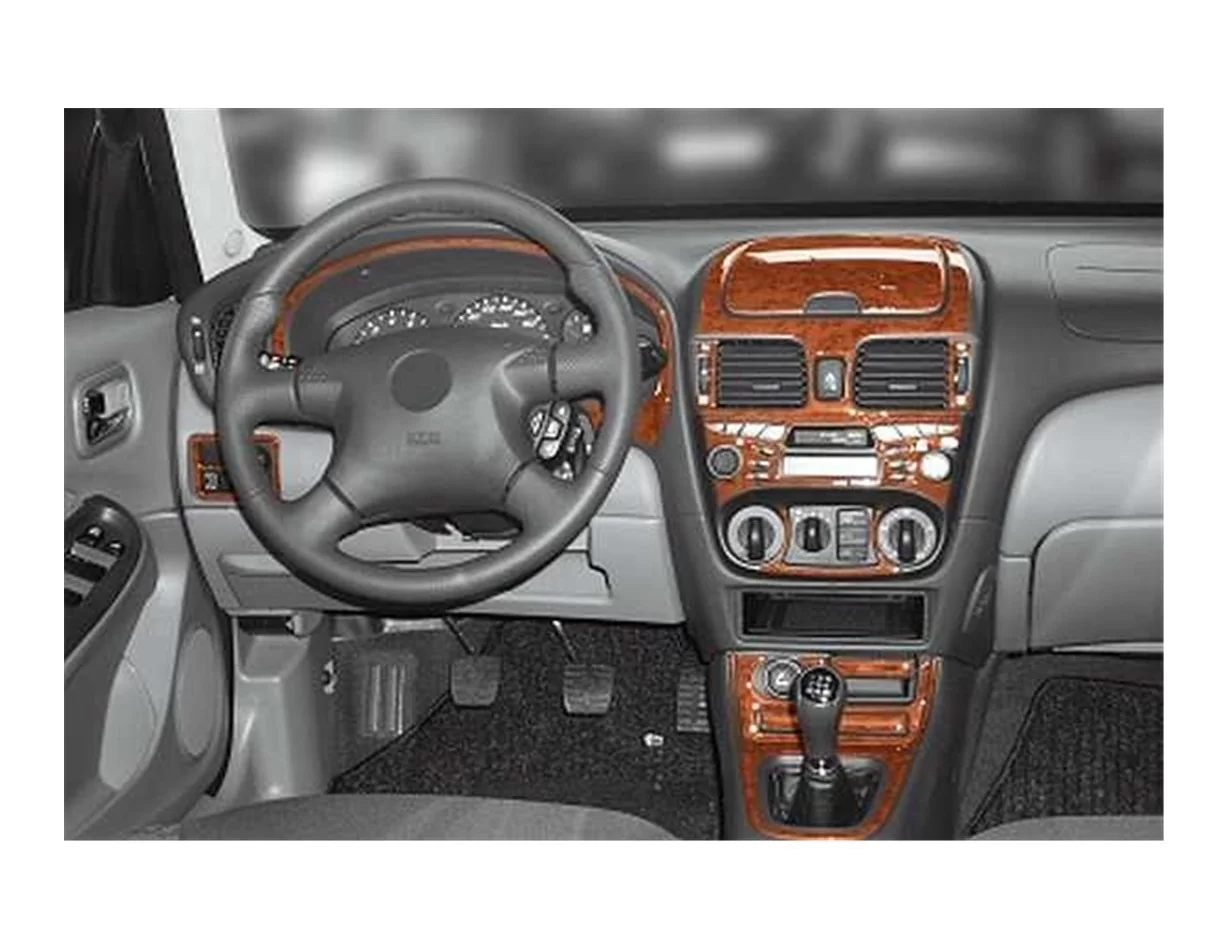 Nissan Almera 04.00-02.03 3D Interior Dashboard Trim Kit Dash Trim Dekor 18-Parts - 1 - Interior Dash Trim Kit