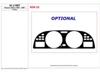 Nissan Altima 1993-1997 Cluster, 1 Parts set Interior BD Dash Trim Kit - 1 - Interior Dash Trim Kit Nissan Altima 1993-1997 Cluster, 1 Parts set Interior BD Dash Trim Kit - 1 - Interior Dash Trim Kit