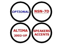 Nissan Altima 2002-2002 Optional Speakers Accents 4 Parts set Interior BD Dash Trim Kit - 1 - Interior Dash Trim Kit Nissan Altima 2002-2002 Optional Speakers Accents 4 Parts set Interior BD Dash Trim Kit - 1 - Interior Dash Trim Kit