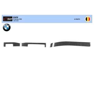 BMW 3 Series E46 04.98-12.04 3D Interior Dashboard Trim Kit Dash Trim Dekor 4-Parts 2