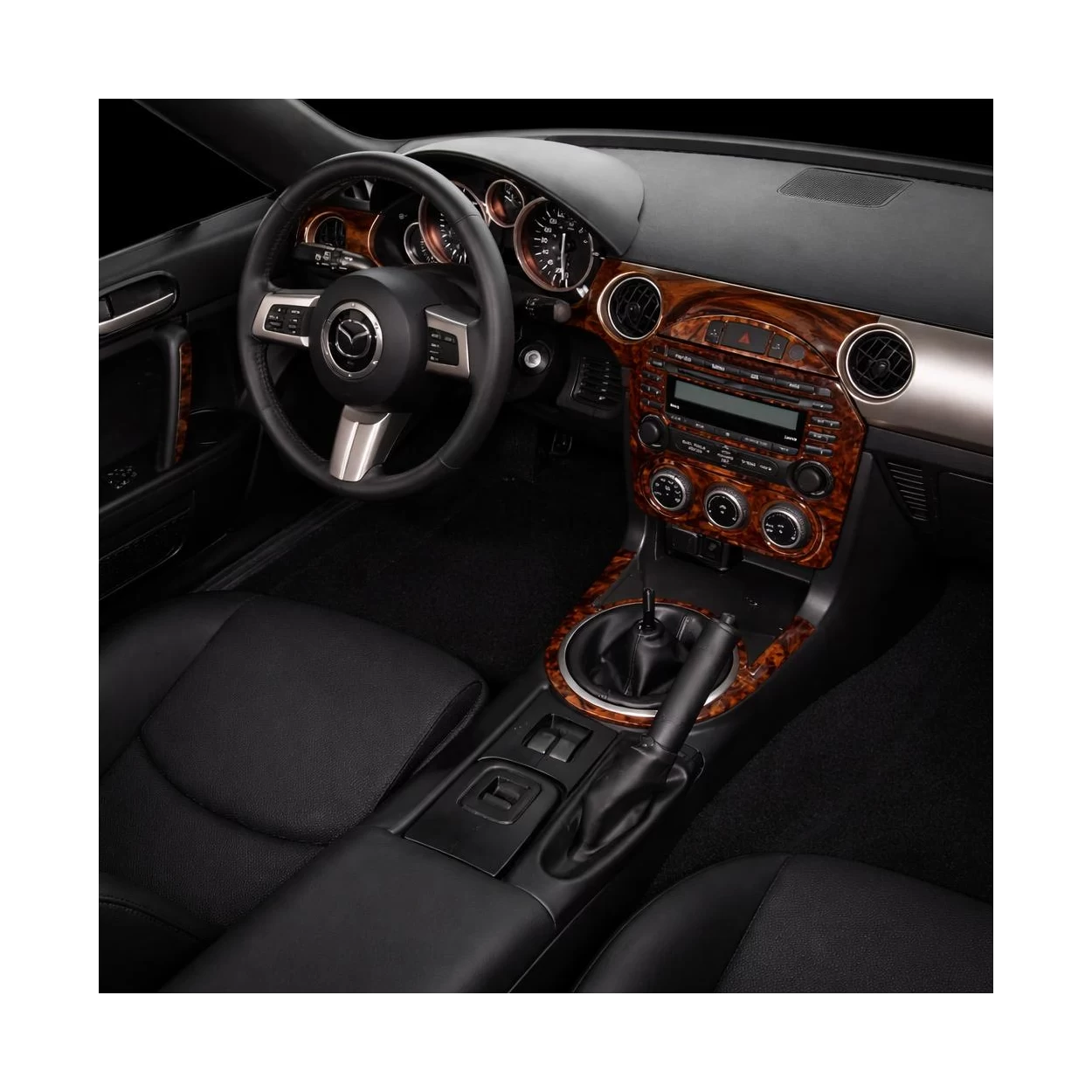 Mazda MX-5 Miata NC Mk3 2009-2015 3D Interior Dashboard Trim Kit Dash Trim Dekor 40-Parts