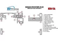 Nissan Frontier 1998-1999 Without Power Windows Interior BD Dash Trim Kit - 1 - Interior Dash Trim Kit Nissan Frontier 1998-1999 Without Power Windows Interior BD Dash Trim Kit - 1 - Interior Dash Trim Kit