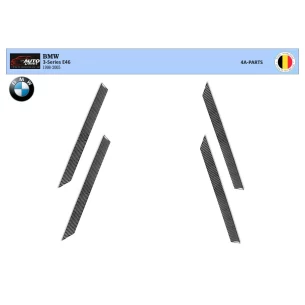 BMW 3 Series E46 04.98-12.04 3D Interior Dashboard Trim Kit Dash Trim Dekor 4-Parts