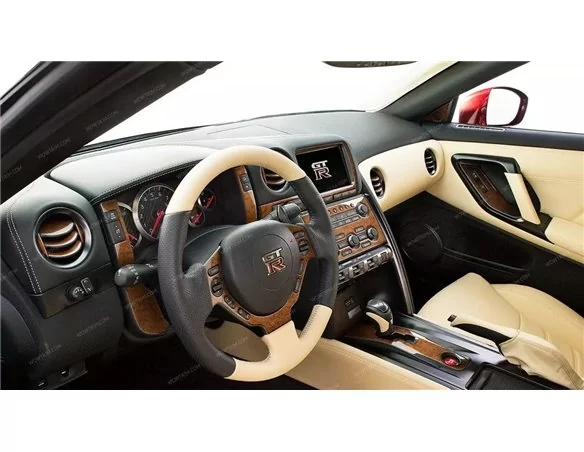 Nissan GT-R 2009-UP Full Set Interior BD Dash Trim Kit - 1 - Interior Dash Trim Kit