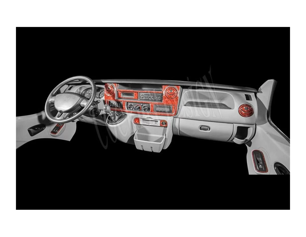 Nissan Interstar 01.2003 3D Interior Dashboard Trim Kit Dash Trim Dekor 28-Parts - 1 - Interior Dash Trim Kit
