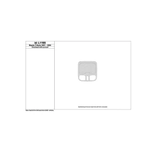 Mazda Tribute 2001-2004 Overhead Console, With Sunroof Interior BD Dash Trim Kit