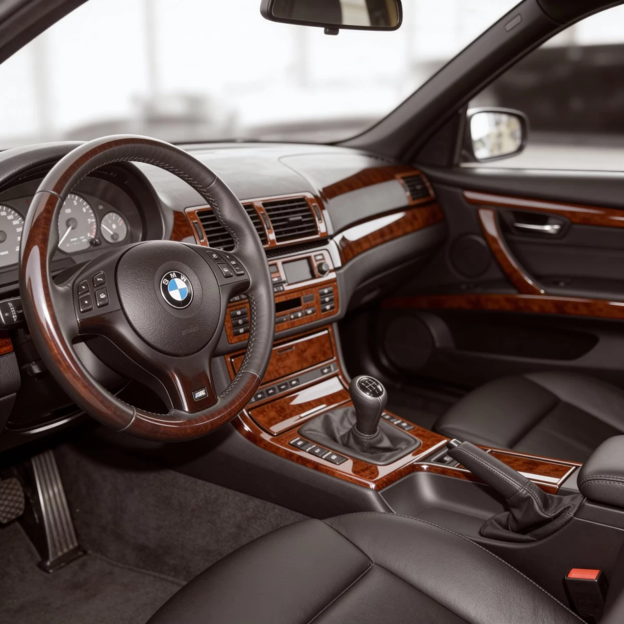 BMW 3 Series E46 Compact 04.98-12.04 3D Interior Dashboard Trim Kit Dash Trim Dekor 19-Parts