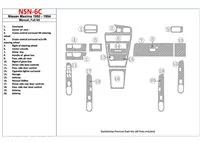 Nissan Maxima 1989-1991 Full Set, Manual Gearbox, 20 Parts set Interior BD Dash Trim Kit - 2 - Interior Dash Trim Kit Nissan Maxima 1989-1991 Full Set, Manual Gearbox, 20 Parts set Interior BD Dash Trim Kit - 2 - Interior Dash Trim Kit