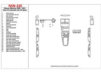 Nissan Maxima 2000-2001 Basic Set, Automatic Gearbox, Radio With CD Player, 27 Parts set Interior BD Dash Trim Kit - 1 - Interio Nissan Maxima 2000-2001 Basic Set, Automatic Gearbox, Radio With CD Player, 27 Parts set Interior BD Dash Trim Kit - 1 - Interio