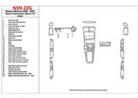 Nissan Maxima 2000-2001 Basic Set, Automatic Gearbox, Radio Without CD Player, 28 Parts set Interior BD Dash Trim Kit - 1 - Inte Nissan Maxima 2000-2001 Basic Set, Automatic Gearbox, Radio Without CD Player, 28 Parts set Interior BD Dash Trim Kit - 1 - Inte