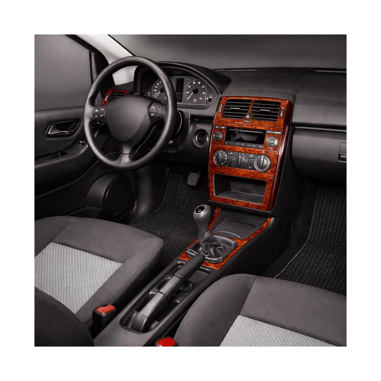 Mercedes A-Class W169 B-Class W245 07.2004 3D Interior Dashboard Trim Kit Dash Trim Dekor 11-Parts