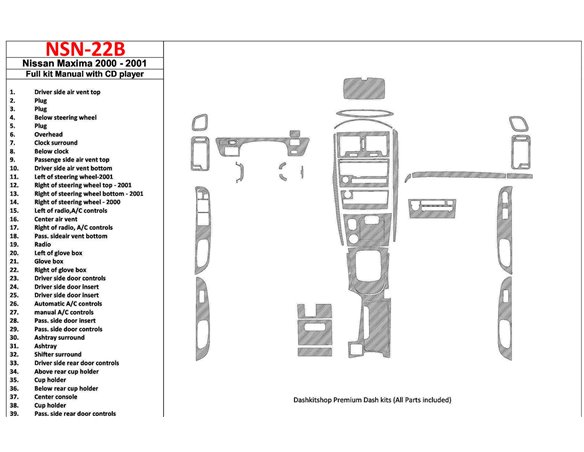 Chrysler 300 2008-UP Full Set Interior BD Dash Trim Kit Car Tuning Interior Tuning Interior Customisation UK Right Hand Drive Au