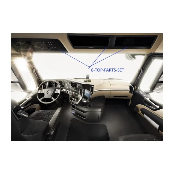 Mercedes Actros Antos 09.2011 3D Interior Dashboard Trim Kit Dash Trim Dekor 6-Parts