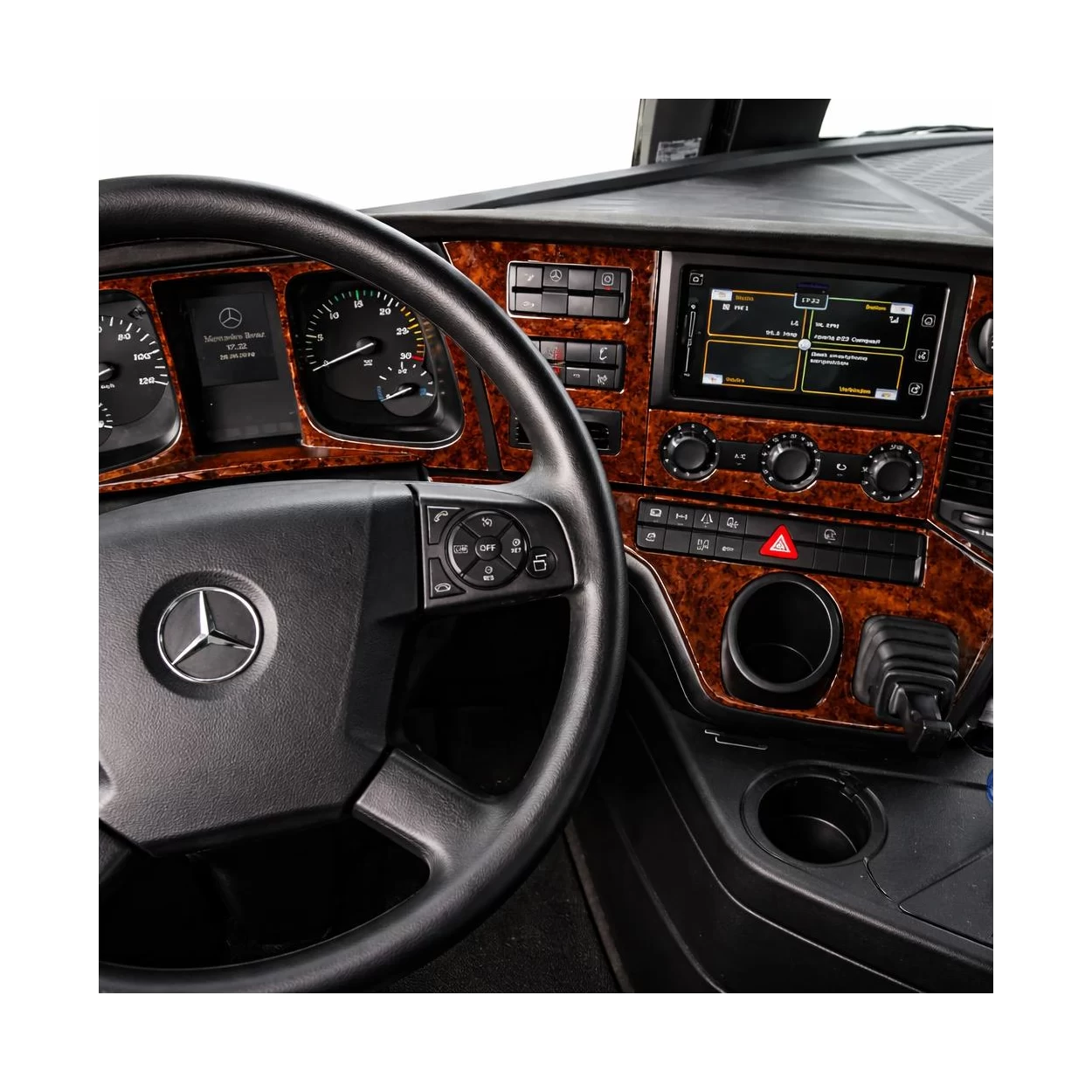 Mercedes Actros Antos 09.2016 3D Interior Dashboard Trim Kit Dash Trim Dekor 24-Parts