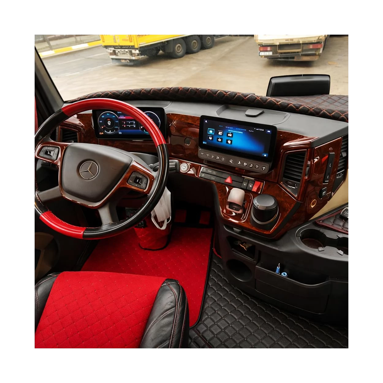 Mercedes Actros MK5 ab 2021 Full Set 3D Interior Dashboard Trim Kit Dash Trim Dekor 32-Parts