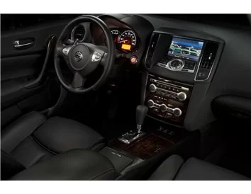 Nissan Maxima 2009-UP Full Set, Radio, A/C Interior BD Dash Trim Kit - 1 - Interior Dash Trim Kit