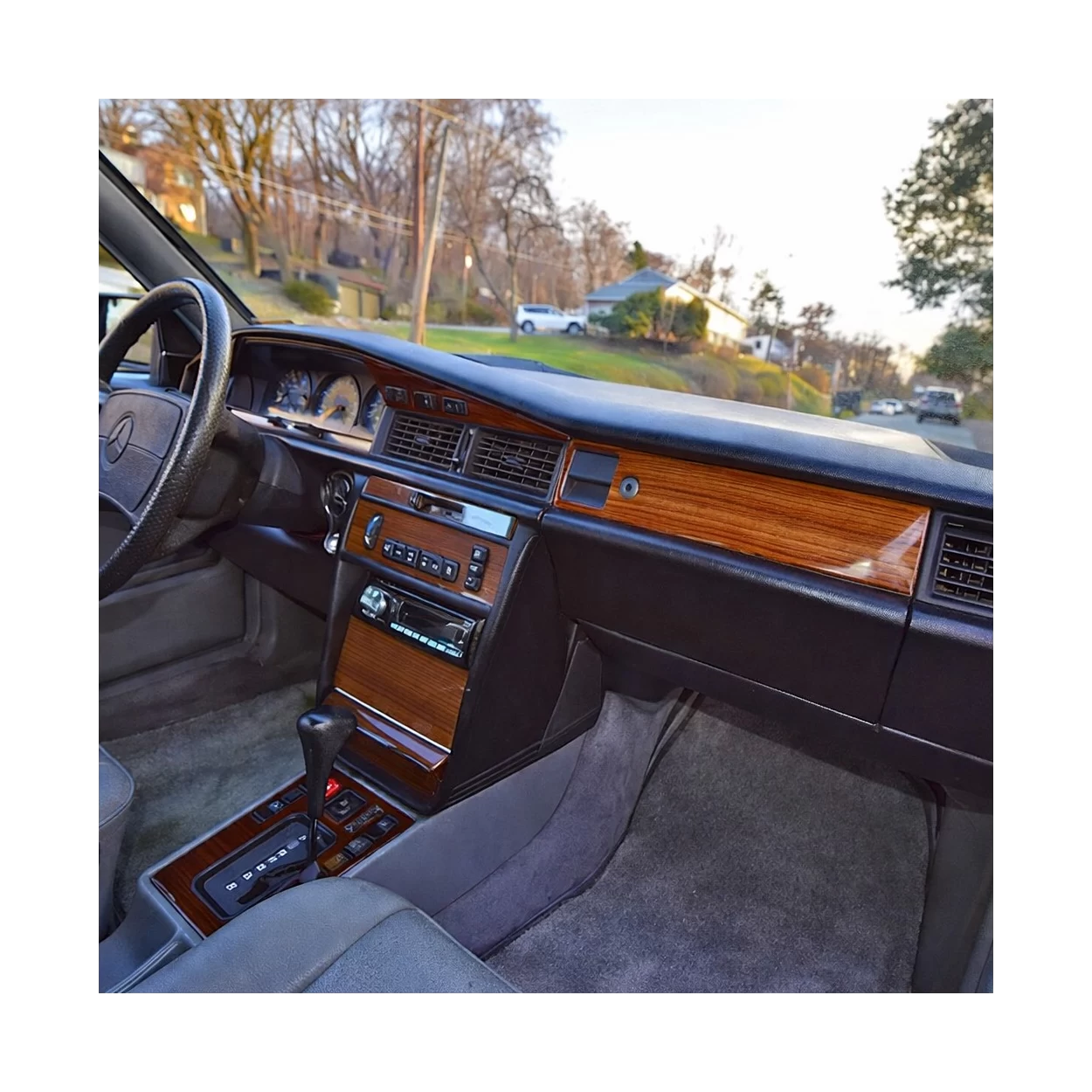 Mercedes Benz 190 1987-1992 Full Set, Manual Gear Box Interior BD Dash Trim Kit