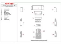 Nissan Murano 2009-UP Full Set, SL model Interior BD Dash Trim Kit - 1 - Interior Dash Trim Kit Nissan Murano 2009-UP Full Set, SL model Interior BD Dash Trim Kit - 1 - Interior Dash Trim Kit