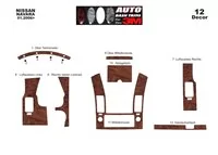 Nissan Navara D40 02.06-12.10 3D Interior Dashboard Trim Kit Dash Trim Dekor 12-Parts - 2 - Interior Dash Trim Kit Nissan Navara D40 02.06-12.10 3D Interior Dashboard Trim Kit Dash Trim Dekor 12-Parts - 2 - Interior Dash Trim Kit