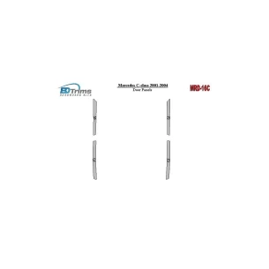 Mercedes Benz C Class 2001-2004 Door panels Interior BD Dash Trim Kit 2