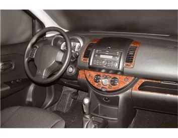 Nissan Note 01.2006 3D Interior Dashboard Trim Kit Dash Trim Dekor 8-Parts - 1 - Interior Dash Trim Kit