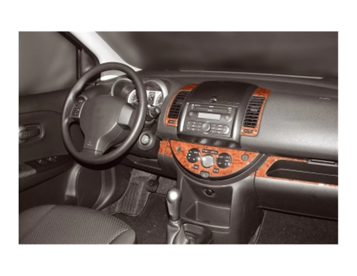 Nissan Note 01.2006 3D Interior Dashboard Trim Kit Dash Trim Dekor 8-Parts - 1 - Interior Dash Trim Kit