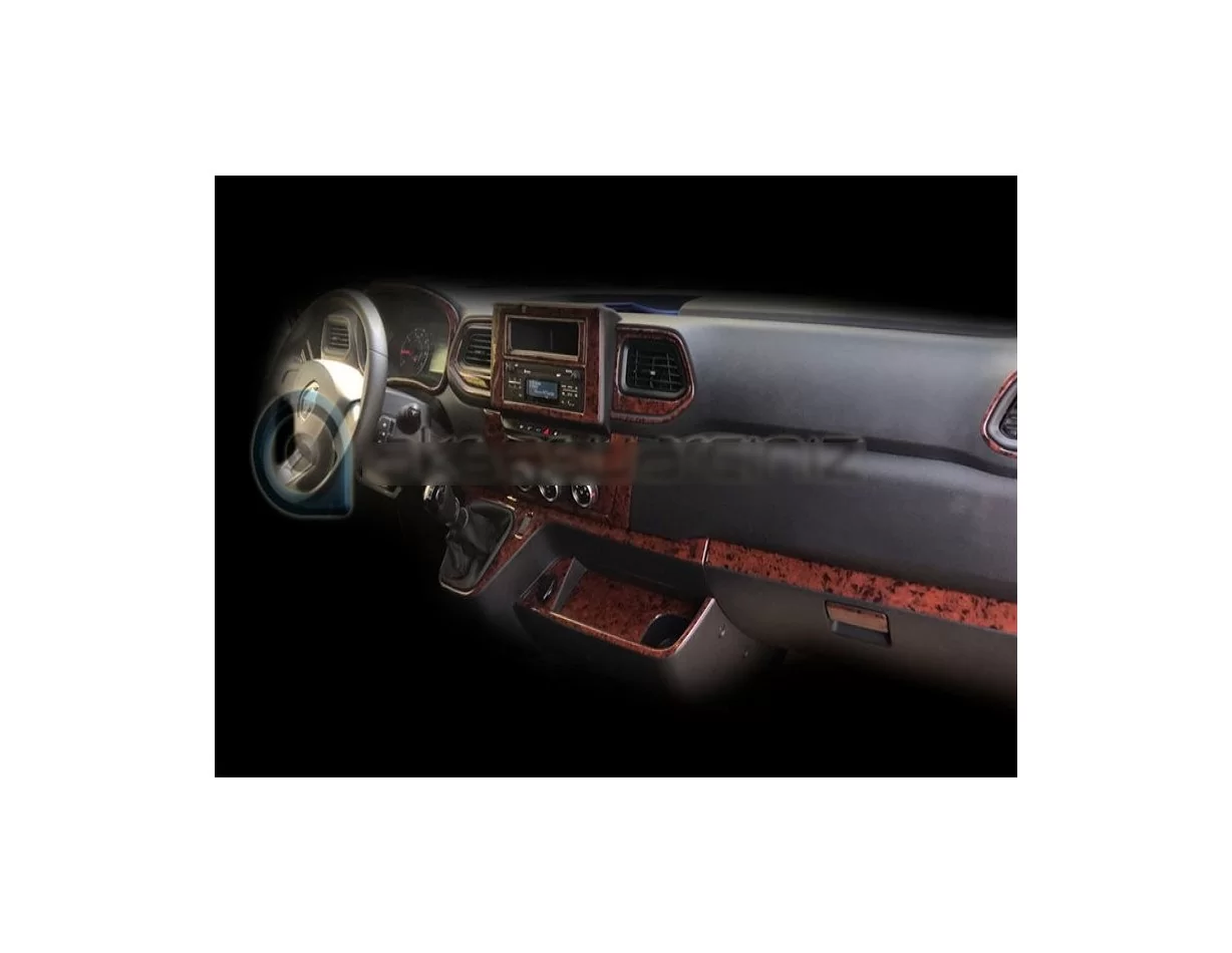 Nissan NV400 from 2019 3D Interior Dashboard Trim Kit Dash Trim Dekor 24-Parts - 1 - Interior Dash Trim Kit