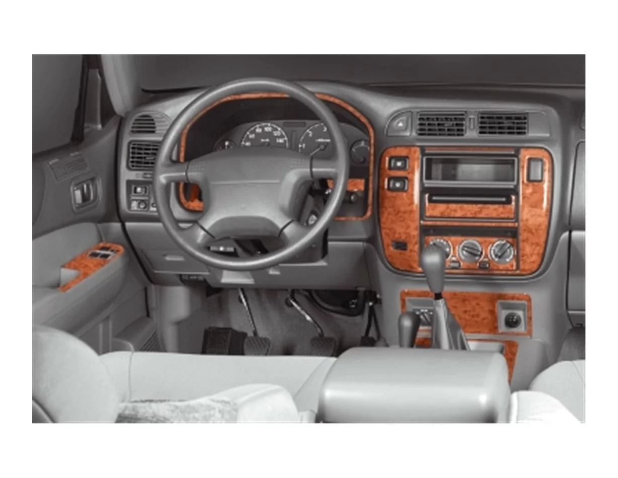 Nissan Patrol 03.98-01.00 3D Interior Dashboard Trim Kit Dash Trim Dekor 21-Parts - 1 - Interior Dash Trim Kit