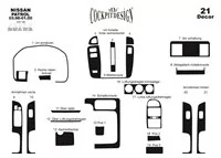 Nissan Patrol 03.98-01.00 3D Interior Dashboard Trim Kit Dash Trim Dekor 21-Parts - 2 - Interior Dash Trim Kit Nissan Patrol 03.98-01.00 3D Interior Dashboard Trim Kit Dash Trim Dekor 21-Parts - 2 - Interior Dash Trim Kit